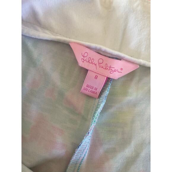 EUC Lilly Pulitzer Marina Knit Shorts in Salt in The Air Sailboat Palm 8 - Picture 6 of 11